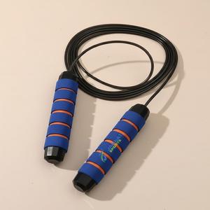 Corde à sauter numérique réglable de haute qualité, poignée en bois et caoutchouc, légère, fil d'acier recouvert de PVC, sans fil, rotations rapides - Product Image 1