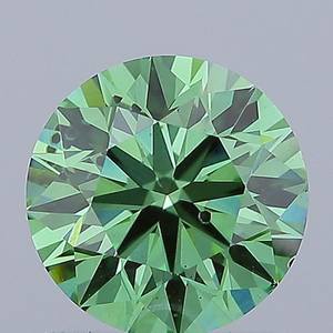 เพชรทรงกลมเจียระไนแบบบริลเลียนท์สีเขียว น้ำหนัก 1.20 กะรัต เพาะเลี้ยงในห้องปฏิบัติการ สำหรับทำแหวนหมั้น ได้รับการรับรองจาก IGI จากผู้ผลิตเพชรแบบหลวม - Product Image 1