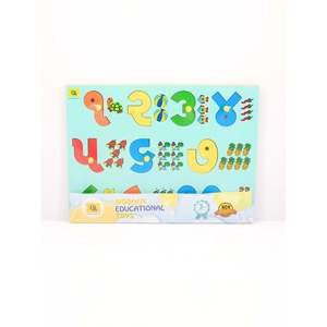 Puzzle en bois visuel pour apprendre à compter en Gujarati, jouet éducatif pour enseigner les mathématiques aux garçons et aux bébés - Product Image 1