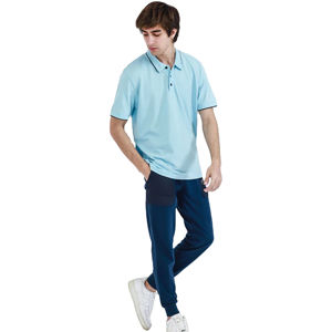 Premium Men's Short Sleeve Polo <b>T</b>-<b>Shirt</b> <b>with</b> Embroidered Breathable Cotton Plus Size Colored Jersey Casual Polo <b>Shirt</b> <b>With</b> OEM - Product Image 1