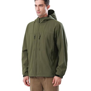 Veste Softshell Homme Imperméable Coupe-Vent Respirante à Capuche avec Fermeture Éclair pour l'Hiver et les Activités de Plein Air - Product Image 2