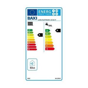 Caldaia a Condensazione Baxi Luna Platinum+ 33 kW ErP per Metano e GPL 33 GA, Sistema HVAC Domestico - Product Image 4