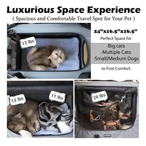Scatola per il trasporto di cani pieghevole pieghevole per animali domestici per interni esterni - Product Image 4
