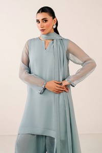 Traje tradicional paquistaní Shalwar Kameez largo clásico para mujer, ropa de fiesta y eventos formales - Product Image 4