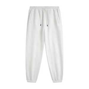 Pantalones de chándal para correr de lana acampanada holgados personalizados para hombre, pantalones y pantalones de pierna recta de algodón con lavado ácido de rizo francés 2025 - Product Image 3