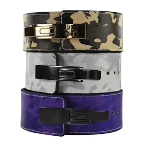 Ceinture de musculation MESS SPORTS personnalisable, couleur au choix, épaisseur 13 mm, respirante, avec boucle à levier – Design camouflage unisexe pour fitness et levage de poids - Product Image 1