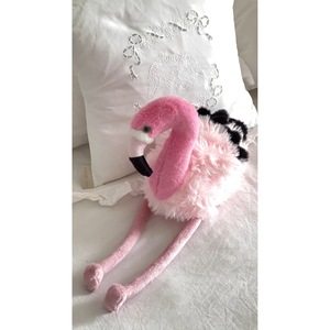 Adorable Almohada de Peluche de Flamenco de 60 cm con Cuernos para Niños, Compañero para Dormir y Jugar, Ahorro de Energía, Unisex - Product Image 3