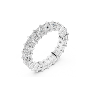 แหวนเพชรสำหรับเจ้าหญิงตัดเป็นรูปเจ้าหญิง iggia ได้รับการรับรองจากแล็ปเครื่องประดับสวยงามตามสั่งแบบธรรมชาติสายรัดหรูหราสำหรับผู้หญิง - Product Image 3