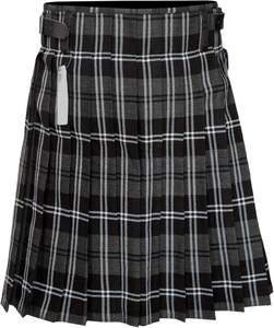 Kilts pour hommes en acrylique et laine de haute qualité pour plus de durabilité, avec des sangles en cuir traditionnelles réglables, motif tartan en granit - Product Image 1