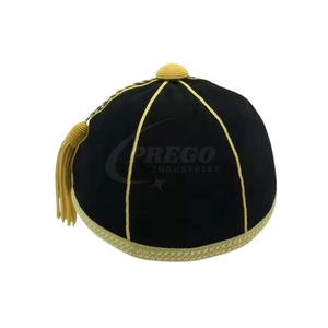 หมวกแก๊ปรักบี้พรีเมียมเวลเวทออเนอร์ |   ดีไซน์ลายจุดสปอร์ตพร้อมเชือกถักสีเงินและพู่ห้อย |   หมวกคุณภาพสูงแบบกำหนดสีเอง OEM ODM - Product Image 5