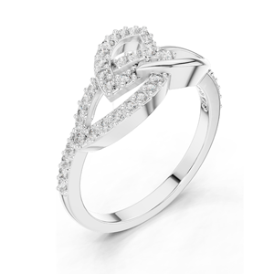 Bague pour femme en diamant de laboratoire 0,354 CT, clarté VVS-VS EF, or 18 carats, 14 carats, 10 carats et argent 925, or rose, or jaune, or blanc - Product Image 5