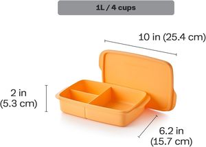BPA Free for Microwavable 33 oz 1000 ml Rectangle Injection PP Plastic Eco-Friendly Freshness Preservation Kids <b>Snack</b> - Product Image 2