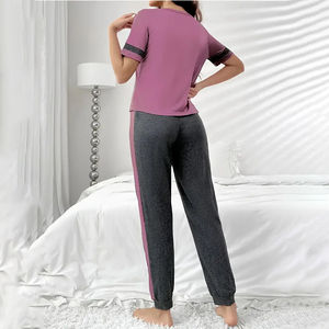 ชุดวอร์มผ้าฝ้ายหลายสีสำหรับผู้หญิงชุดวอร์มผ้าฝ้าย100% เป็นมิตรต่อสิ่งแวดล้อมสำหรับฤดูร้อน - Product Image 3