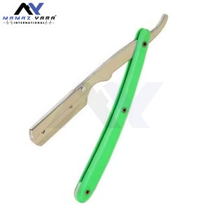Gran oferta, afeitado profesional de peluquero, hoja de afeitar recta, hoja única, cuchillo de afeitar para corte de pelo de acero inoxidable, salón, uso doméstico - Product Image 6