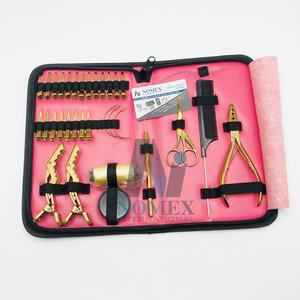 Kit de pinces professionnelles pour extensions de cheveux, assurance qualité supérieure, acier inoxydable de qualité chirurgicale, outils de salon, personnalisation de la marque - Product Image 6
