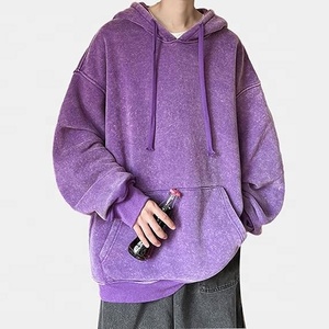Sweats à capuche en tricot surdimensionnés pour femmes, impression de logo d'équipe personnalisée de haute qualité, plusieurs grandes poches, matériau durable 100% coton - Product Image 2