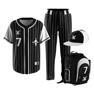 Uniforme de béisbol de diseño personalizado conjunto de tackle uniforme de béisbol de sarga uniforme de Béisbol Juvenil - Product Image 1