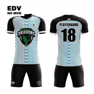 Camiseta de fútbol de poliéster 100% de secado rápido con diseño de sublimación personalizado y servicio de conjunto OEM de impresión de logotipo frontal - Product Image 6