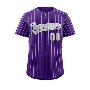 Conjunto de Uniforme de Béisbol y Sóftbol Personalizado de Alta Calidad, Transpirable, de Secado Rápido, Antibacterial, con Protección UV, Unisex, de Poliéster - Product Image 1
