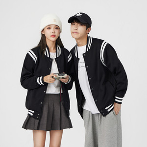 แจ็คเก็ตเบสบอลสำหรับผู้ชายเสื้อโค้ทสำหรับใส่ได้ทั้งชายและหญิง - Product Image 4