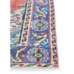 Alfombra de Lana Anudada a Mano de Gran Tamaño, Diseño de Medallón Rojo y Naranja, para Sala de Estar, Pasillo o Dormitorio - Pae-2309 - Product Image 4