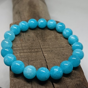 Pulsera de piedras preciosas hecha a mano de Chakra Unisex, cuentas de Jade azul y energía elástica de cristal estirable para regalo - Product Image 5