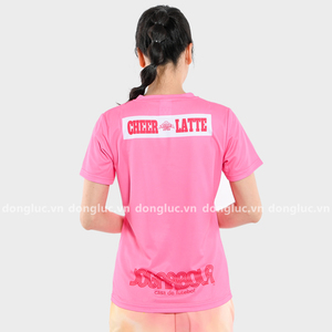 Camiseta personalizada con logo de cheer para hombre, camisa de diseño de camisa de gran tamaño, hecha en Vietnam, tela de enclavamiento con ojal 100% de poliéster - Product Image 5