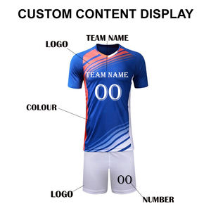 Tenue de football pour jeunes, maillot et short personnalisés, impression personnalisée, séchage rapide, respirant, uniforme d'entraînement de football, OEM ODM, commandes en gros d'usine - Product Image 4