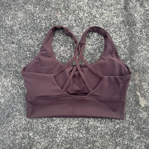 Sujetador deportivo con tirantes cruzados para mujer, Top corto de gimnasio de alto impacto, chaleco de Yoga, Bralette, Push Up, Sujetador deportivo para correr con almohadilla para el pecho - Product Image 5