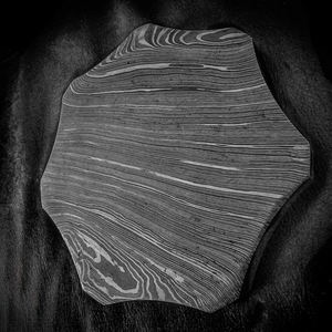 Handcrafted Damascus Steel <b>Ashtray</b> Premium Quality Metal Ash Holder For Luxury Smoking Table Decor Home Office Gift Item - Product Image 4