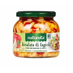 Natureta Verdure in Salamoia Condite 550g X6pz in Barattolo Mason, Insalata con Fagioli e Mais, Verdure in Scatola - Product Image 1