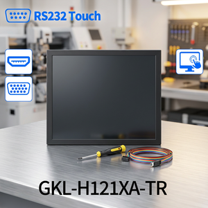 Monitor Táctil Premium para Montaje en Rack, Monitor Táctil USB para Rack, Monitor Táctil Industrial para Rack con Soportes de Montaje en Rack - Product Image 1