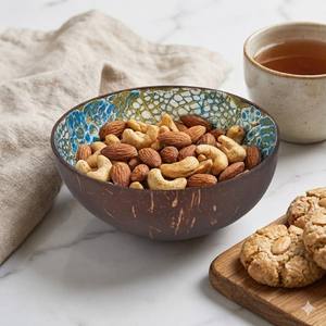 Tazón de Coco Hecho a Mano con Mosaico de Cáscara de Huevo, Arte de Concha de Lujo, para Smoothies, Vegano, Ecológico, Vajilla para Servir - Product Image 1