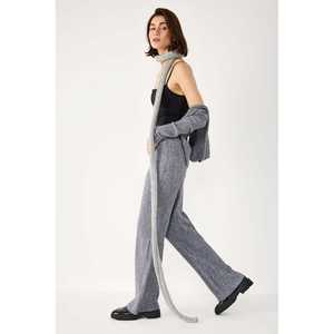 Pantalones Suaves con Cintura Elástica y Acanalado - Product Image 3