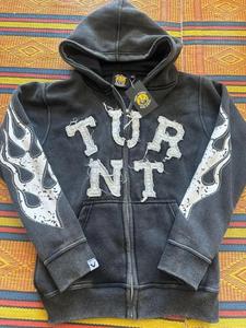 Sweat-shirts unisexes d'hiver en molleton de coton/spandex sur mesure en gros, fermeture éclair, broderie délavée, service OEM, coupe ample, style streetwear - Product Image 2