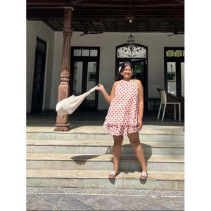 Ensemble de shorts d'été formels pour femme Fintastic, jupe moulante corail et haut long au-dessus du genou - Product Image 6