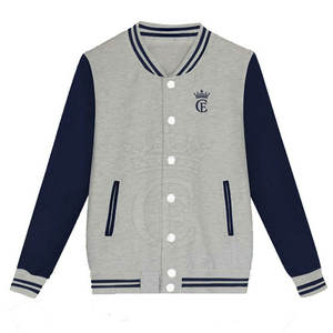 Diseño de logotipo personalizado de los hombres Stand Collar 100% algodón Letterman chaqueta de invierno nueva moda OEM de alta calidad - Product Image 1