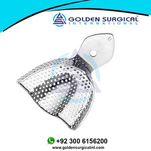 ถาดใส่ฟันปลอมสเตนเลสด้านบนมีรูพรุน | เครื่องมือทันตกรรมสำหรับจัดฟัน - Product Image 5