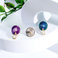 Mignon pendentif champignon en alliage d'émail AU750 pour femmes bébé cadeau bijoux en or pur bijoux en or 18k réel au750 or 18k réel