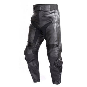 Meilleures ventes Pantalons en cuir personnalisés pour hommes Pantalons en cuir de course moto coupe-vent de haute qualité Nouveau design - Product Image 5