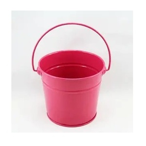 Offre Spéciale prix seau en métal seau couleur rose Mini jardinière avec poignée pour la maison et le jardin décor planteur seau seau - Product Image 1