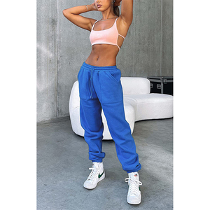 Pantalones de chándal con logotipo personalizado para mujer, ropa de entrenamiento con cordón, Color blanco liso, 1 pieza - Product Image 6