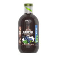 100% Biologische Blauwe Bosbessen Sap Georgia's Natuurlijke Biologische NFC Blauwe Bosbessen Sap in 200ml/300ml/750ml/1l Flessen
