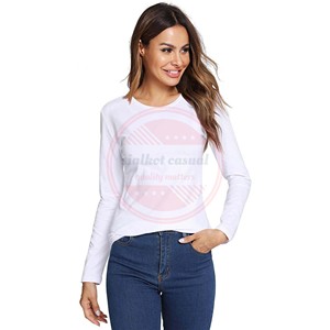 ผู้หญิงและผู้ชาย Underscrubs แขนยาวคอลูกเรือผ้าฝ้ายโลโก้ที่กําหนดเองพยาบาลขัดปรับแต่งขนาด - Product Image 2