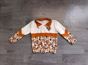 Suéteres con cremallera para niñas pequeñas con diseño de pavo y calabaza para el Día de Acción de Gracias - Product Image 2