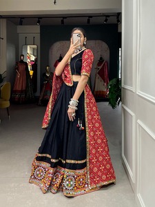 Beautiful l Navratri Collections for Women Color <b>Full</b> Gamthi Work Navratri Special Lehega Choli - Product Image 2