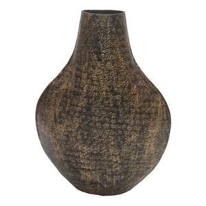 Charmant vase à fleurs en métal New Look avec un design antique de style côtier pour des arrangements de pièce maîtresse de mariage uniques en fer - Product Image 1