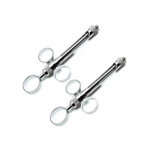 Jeringas de Anestesia Manuales para Instrumentos Dentales, Jeringa de Inyección y Aspiración de Acero Inoxidable - Product Image 2
