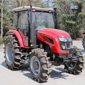 Di alta qualità Shandong fabbrica Mini agricoltura 70hp 80hp 90hp 100hp 120hp 130hp 140hp 150hp trattore agricolo per la parte anteriore