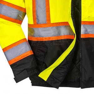 Chaquetas de Trabajo de Poliéster de Alta Visibilidad, Reflectantes, Transpirables, con Certificación CE, Servicio OEM, Más Vendidas, para Seguridad - Product Image 5